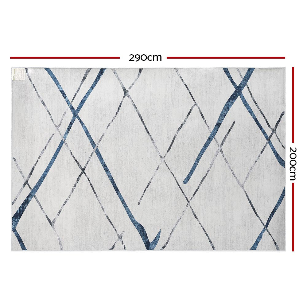 Artiss Rug 200x290cm Area Rug Washable Mat Large Carpet Soft Short Pile Jaca Home & Garden > Rugs > Floor Rugs