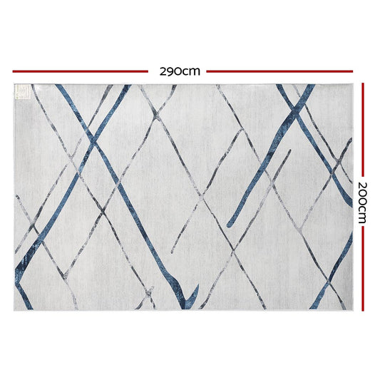 Artiss Rug 200x290cm Area Rug Washable Mat Large Carpet Soft Short Pile Jaca Home & Garden > Rugs > Floor Rugs