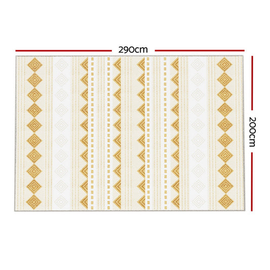 Artiss Rug 200x290cm Area Rug Washable Mat Large Carpet Soft Short Pile Ella Home & Garden > Rugs > Floor Rugs