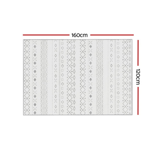 Artiss Rug 120x160cm Area Rug Washable Mat Large Carpet Soft Short Pile Una Home & Garden > Rugs > Floor Rugs