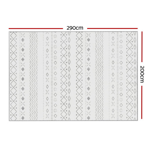 Artiss Rug 200x290cm Area Rug Washable Mat Large Carpet Soft Short Pile Una Home & Garden > Rugs > Floor Rugs