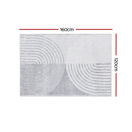 Artiss Rug 120x160cm Area Rug Washable Mat Large Carpet Faux Rabbit Fur Cyril Home & Garden > Rugs > Floor Rugs