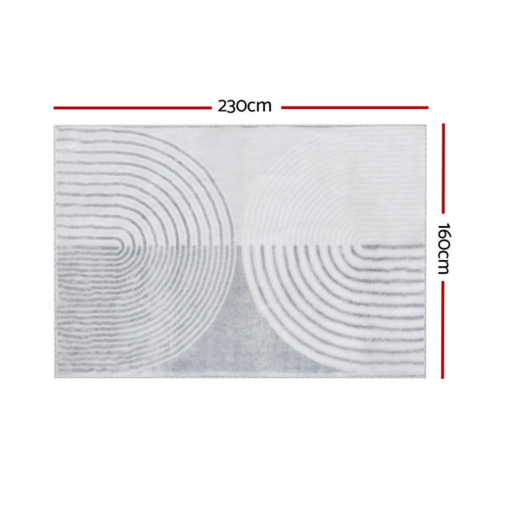 Artiss Rug 160x230cm Area Rug Washable Mat Large Carpet Faux Rabbit Fur Cyril Home & Garden > Rugs > Floor Rugs