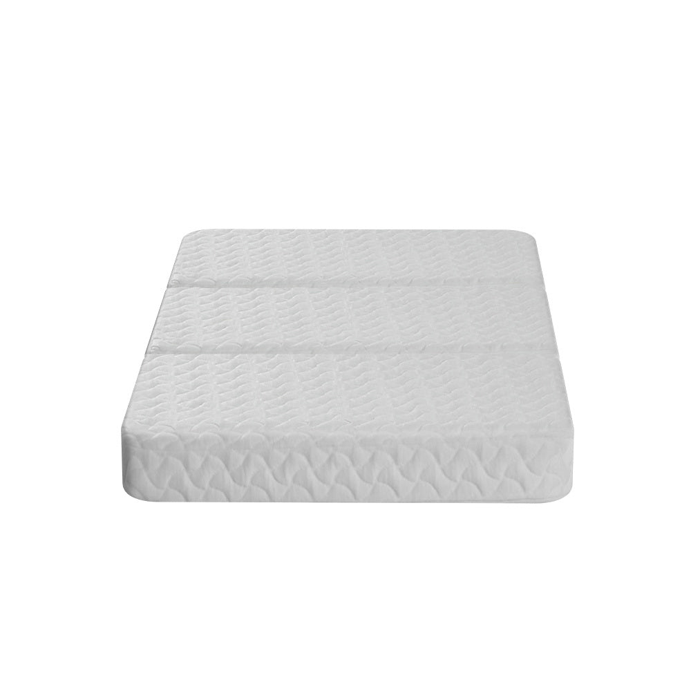 Giselle Bedding Foldable Mattress Folding Foam Cot Bed White Furniture > Mattresses