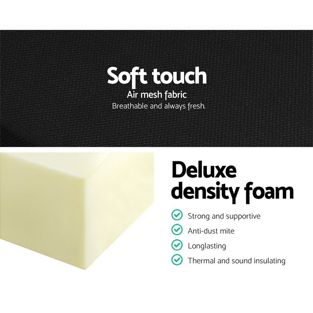 Giselle Bedding Foldable Mattress Folding Foam Bed Mat Black Furniture > Mattresses