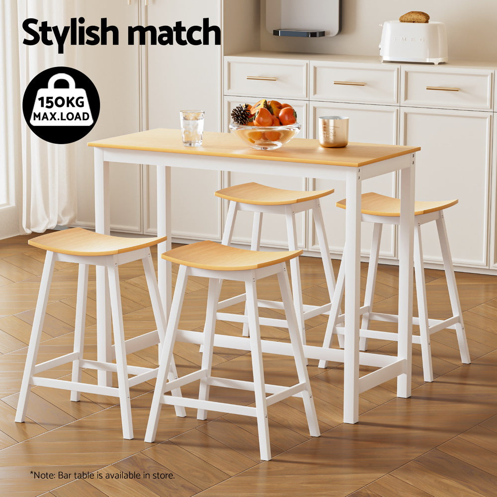Artiss 4x Bar Stools Wooden Chairs Oak - Furniture > Bar Stools & Chairs > Massage Chairs