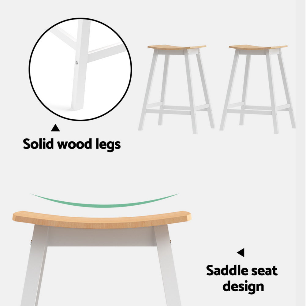 Artiss 4x Bar Stools Wooden Chairs Oak - Furniture > Bar Stools & Chairs > Massage Chairs