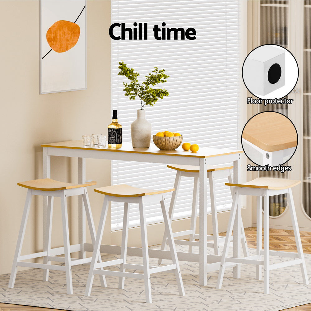 Artiss 4x Bar Stools Wooden Chairs Oak - Furniture > Bar Stools & Chairs > Massage Chairs