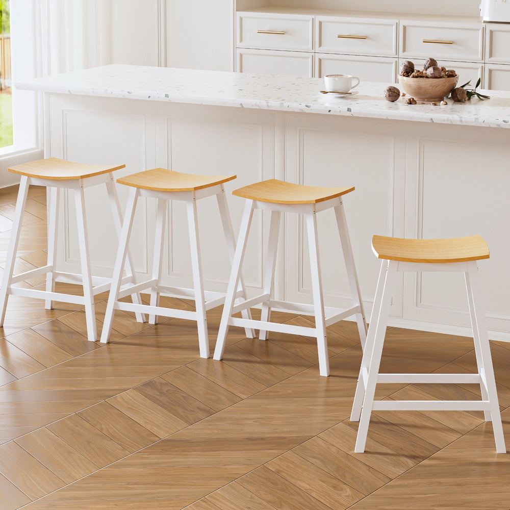 Artiss 4x Bar Stools Wooden Chairs Oak - Furniture > Bar Stools & Chairs > Massage Chairs