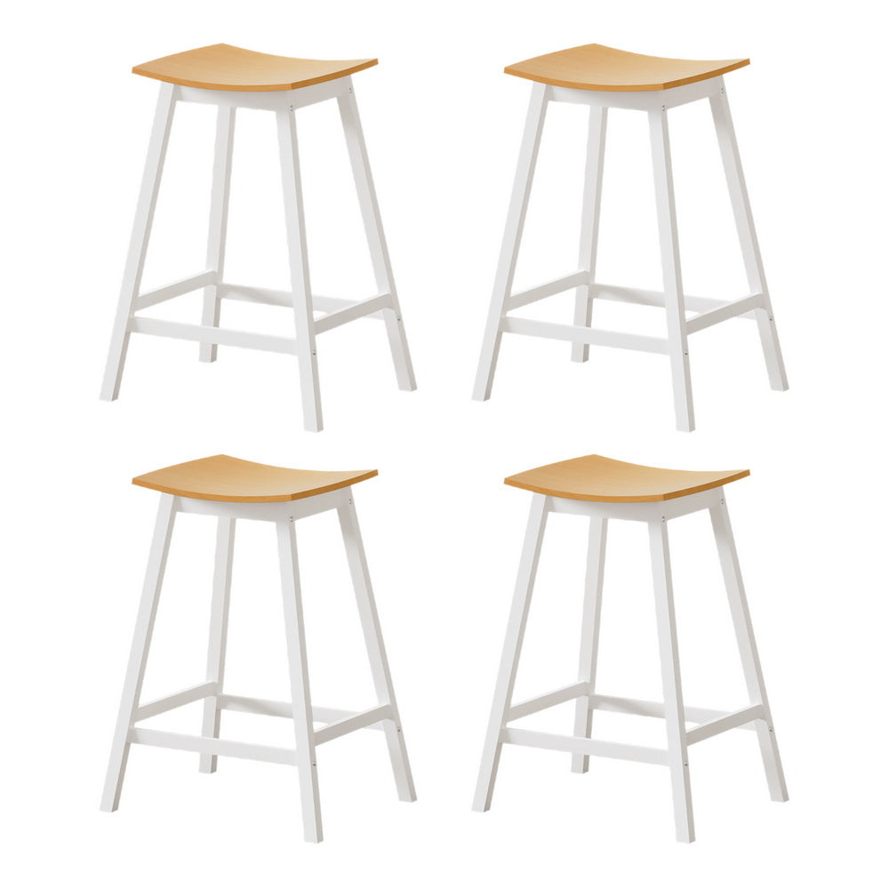 Artiss 4x Bar Stools Wooden Chairs Oak - Furniture > Bar Stools & Chairs > Massage Chairs