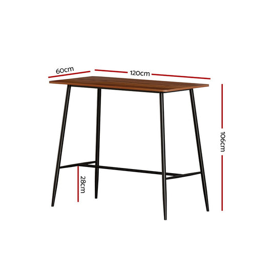 Halle Bar Table 120CM Rectangular - Furniture > Dining > Dining Tables