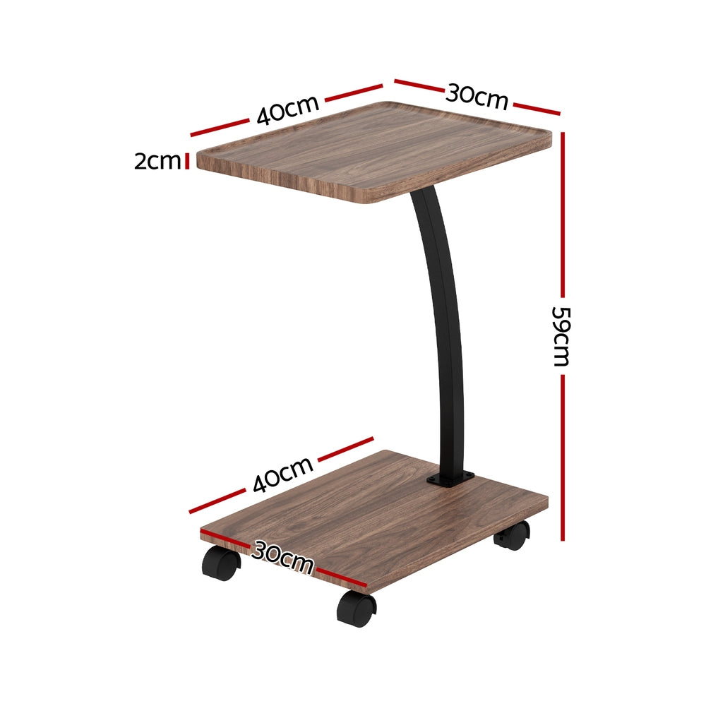 Artiss Coffee Table C Shaped - Furniture > Living Room > Coffee Tables