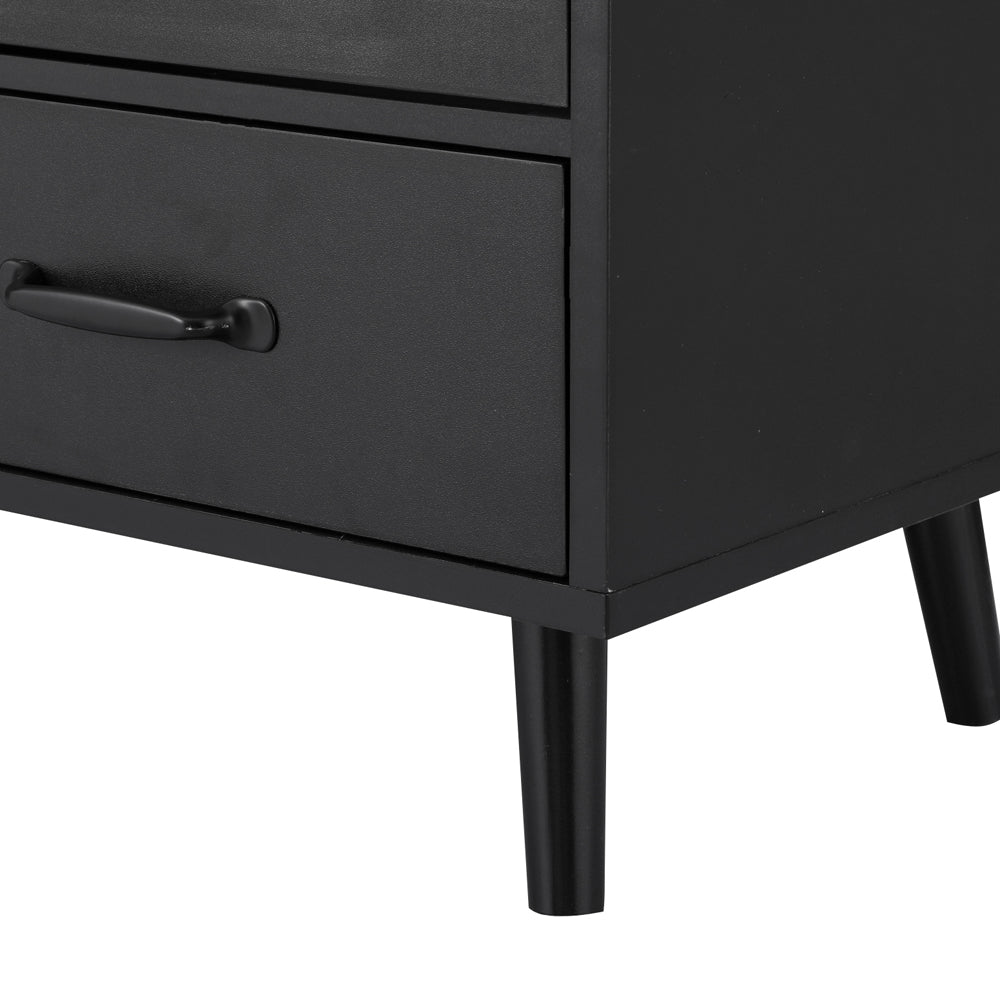 Artiss Buffet Sideboard Double Doors - Black - Furniture > Dining > Buffets & Sideboards