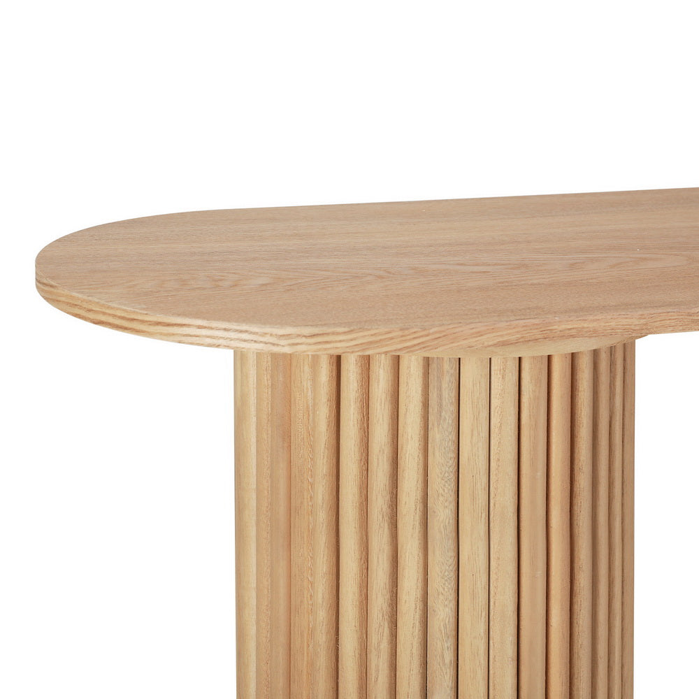 Artiss Console Table Oval 115CM Pine Blake - Furniture > Living Room > Side Tables