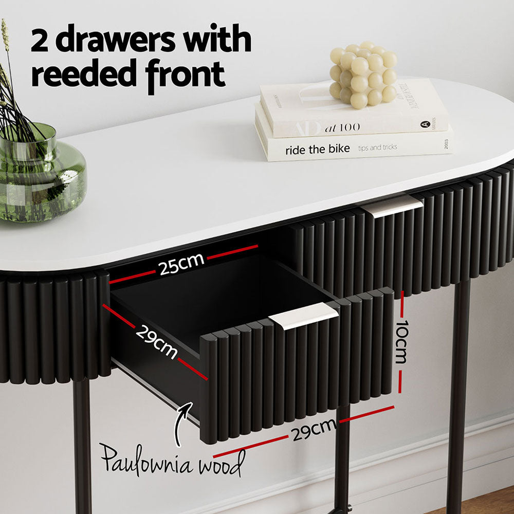 Artiss Console Table 2 Drawers 100CM - Furniture > Office > Desks