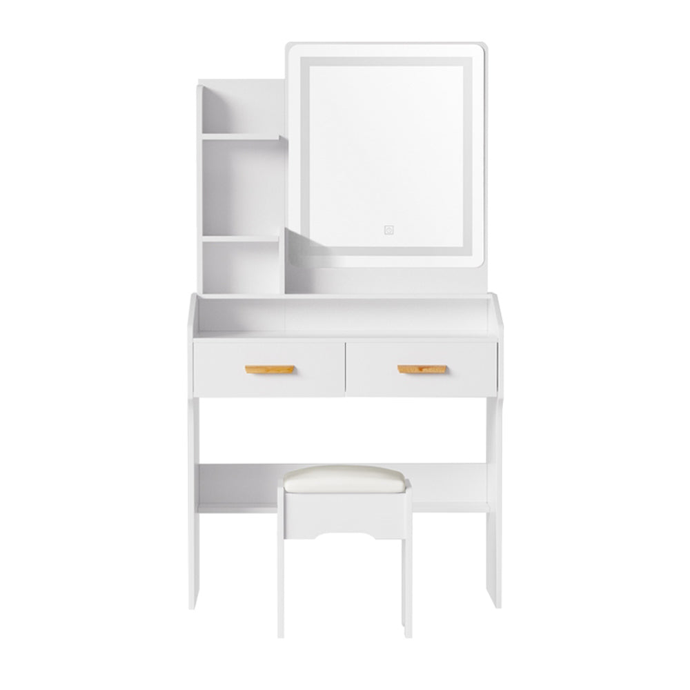 Artiss Dressing Table Set Stool Led White Doria Furniture > Bedroom > Dressing Vanity & Dressing Tables