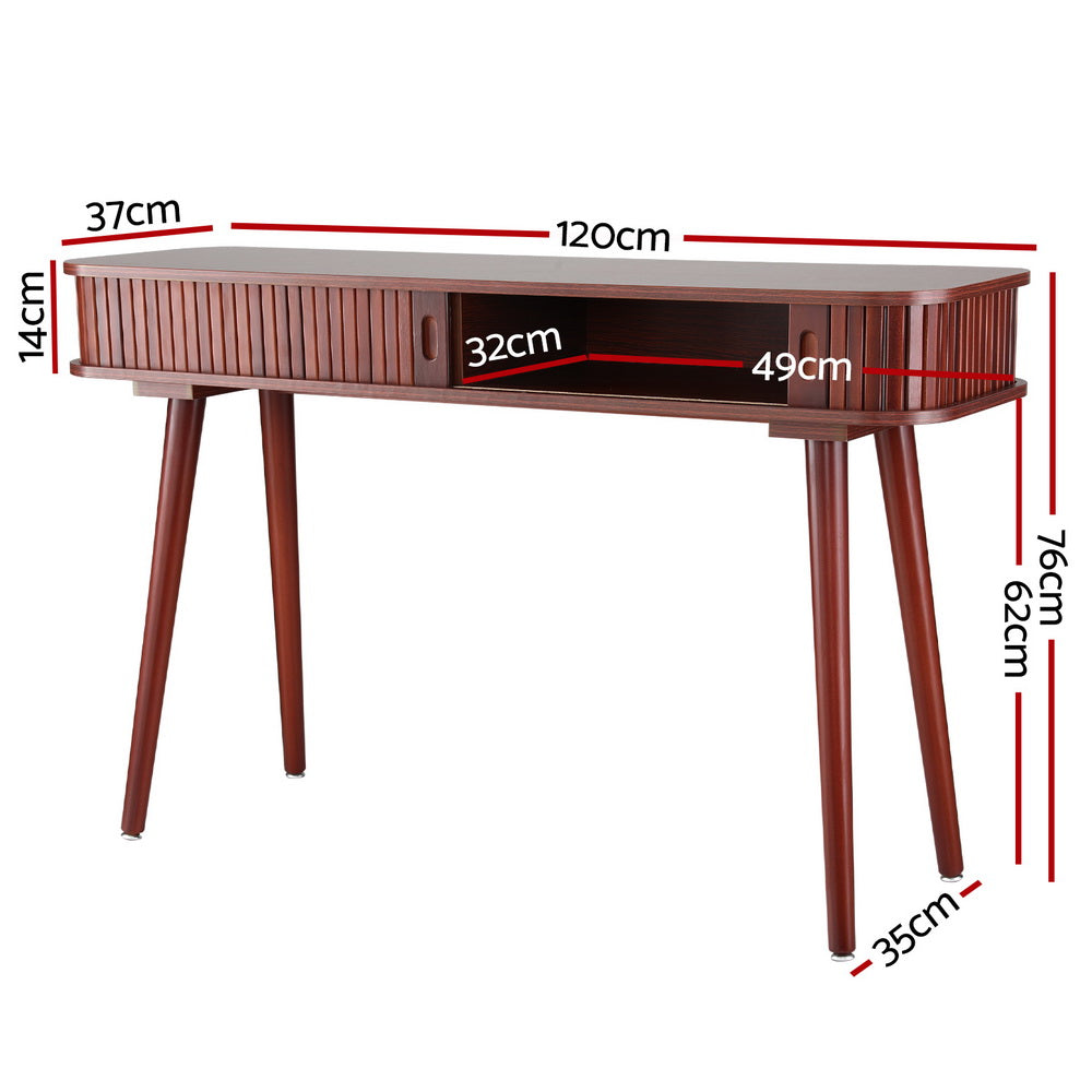 Artiss Console Table 2 Drawers 120CM - Furniture > Office > Desks