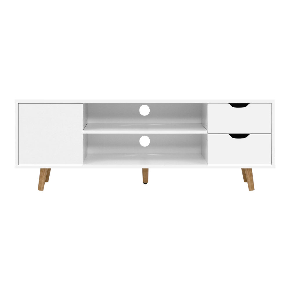 Artiss TV Cabinet Entertainment Unit 120cm White Larin Furniture > Living Room > TV Units