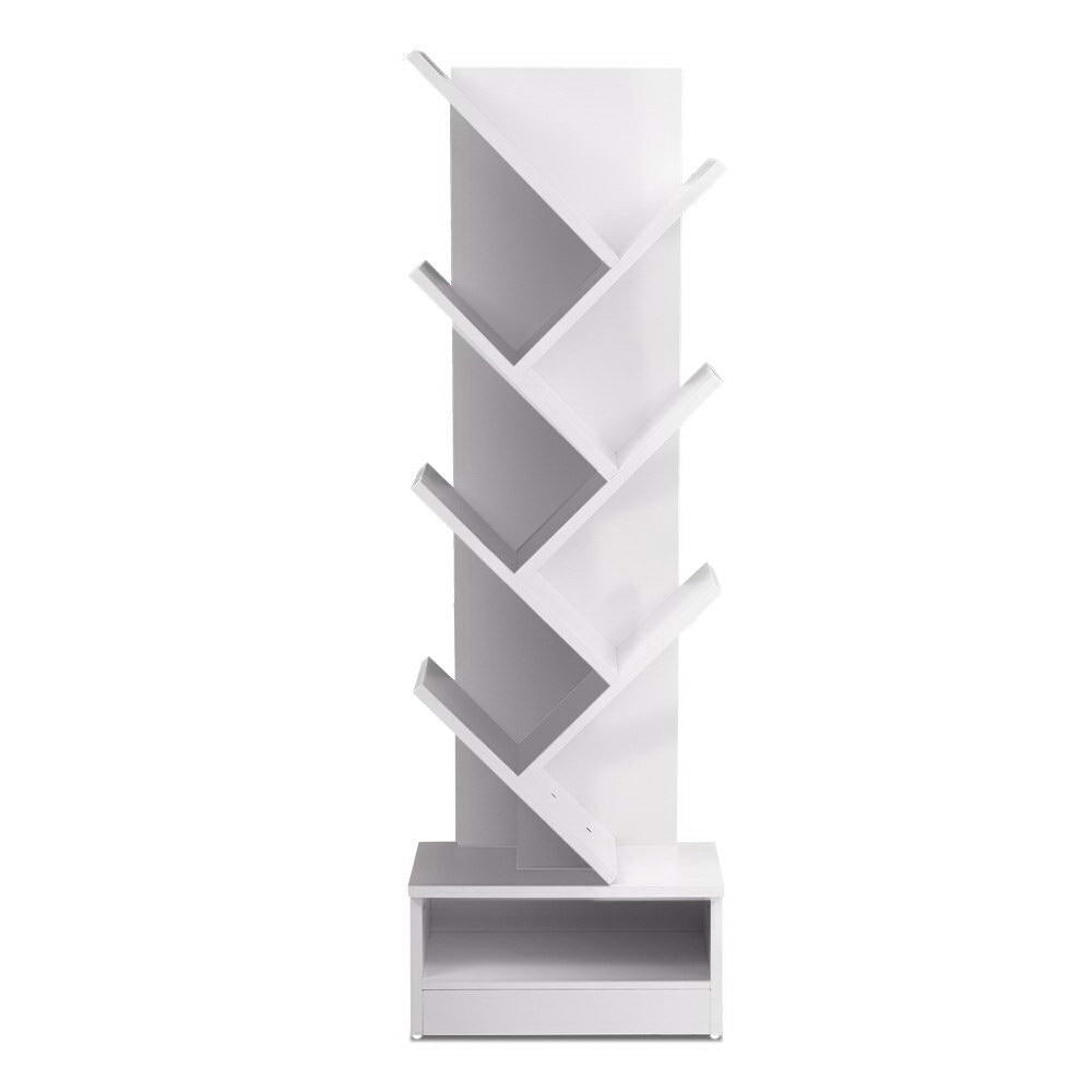Artiss Tree Bookshelf 7 Tiers ECHO White Furniture > Office