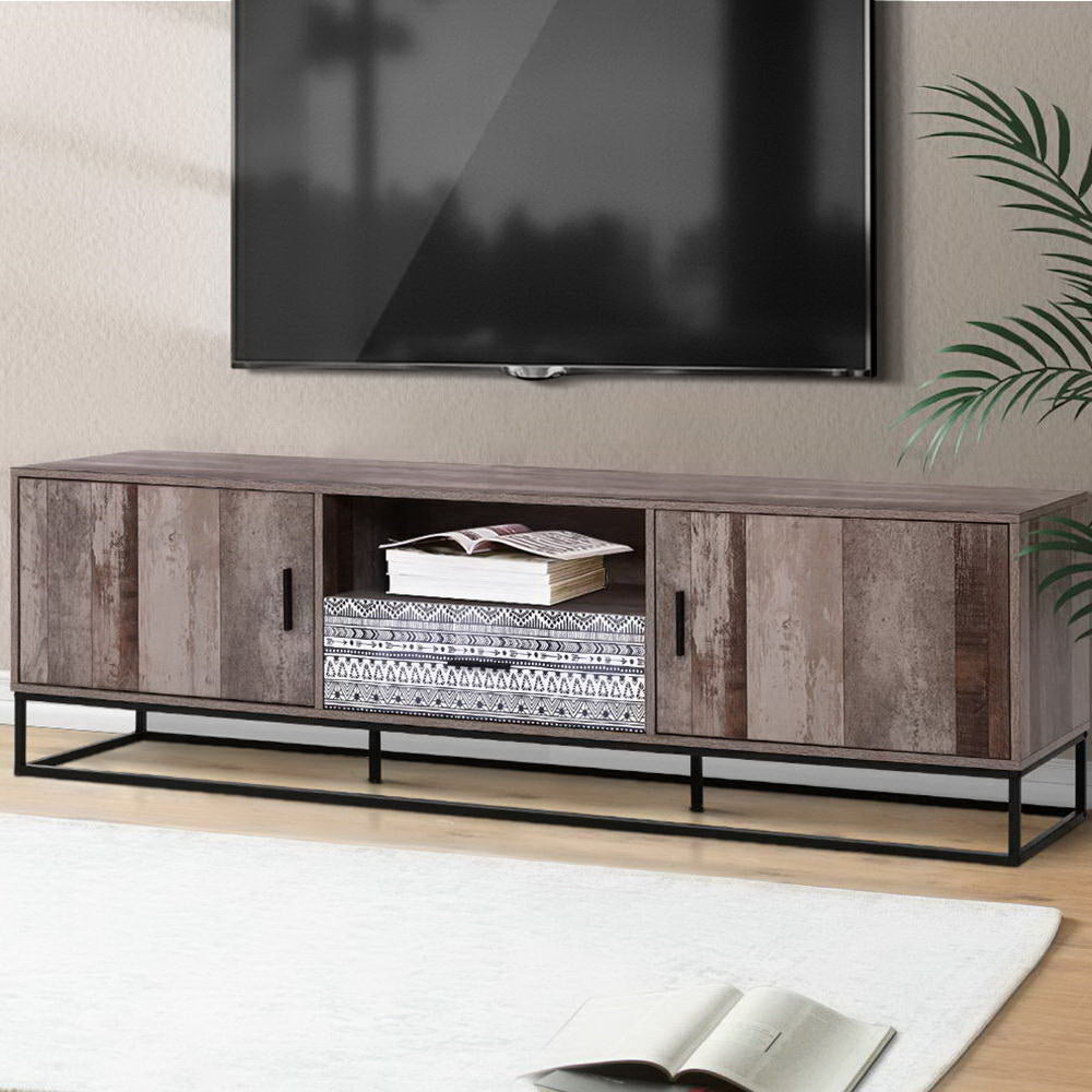 Artiss TV Cabinet Entertainment Unit 180cm Industrial Furniture > Living Room > TV Units