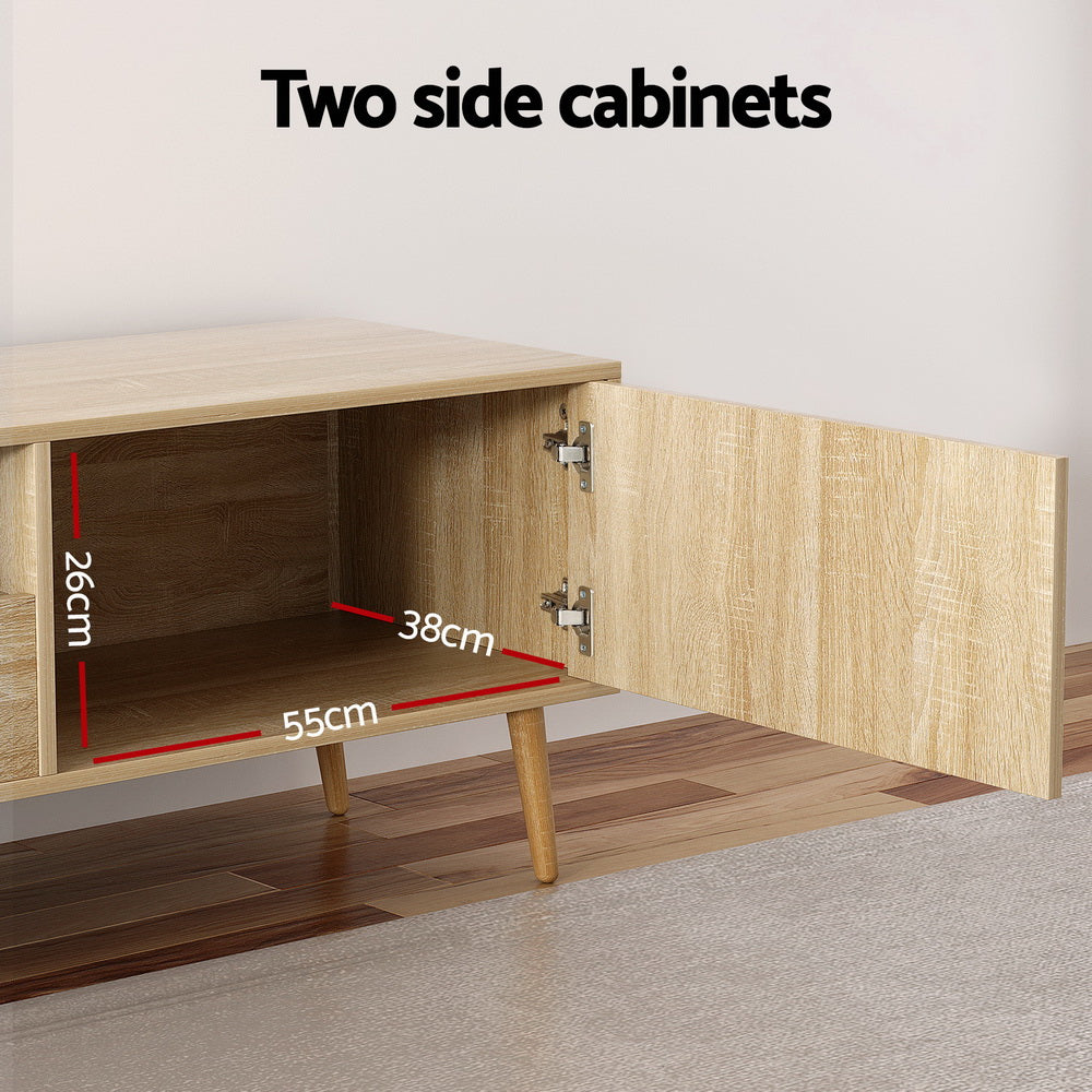 Artiss Entertainment Unit Alex TV Cabinet Storage Drawers 200CM - Furniture > Living Room > TV Units