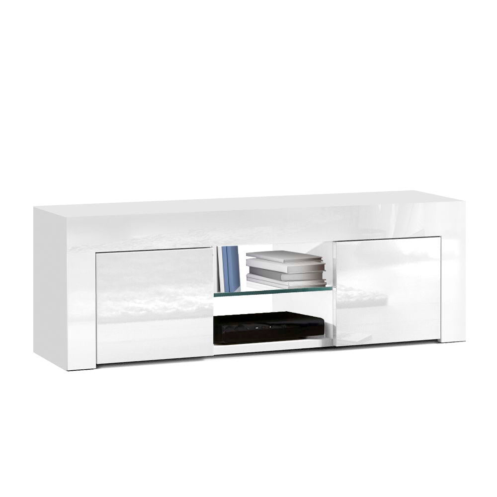 Artiss Entertainment Unit TV Cabinet 130cm White Ivan - Furniture > Living Room > TV Units