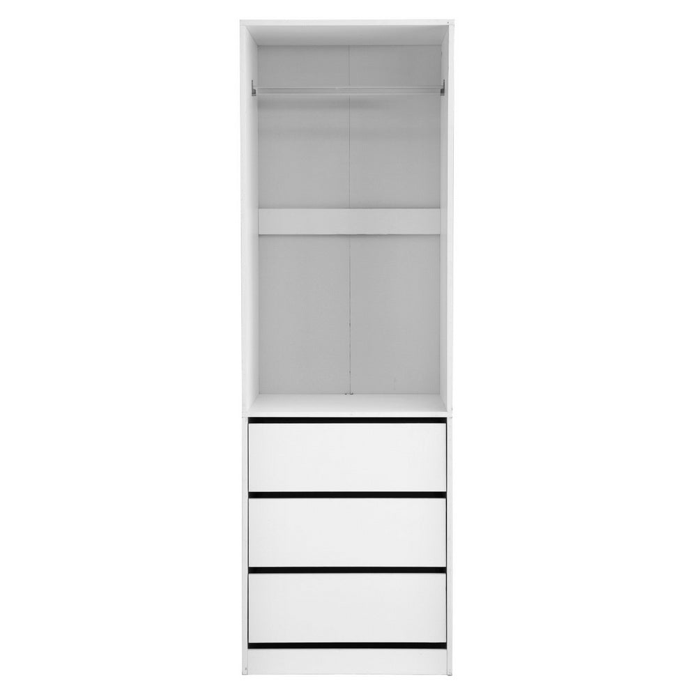 Artiss Wardrobe Clothes Closet Storage Organizer White - Home & Garden > Storage > Clothing & Wardrobe Storage