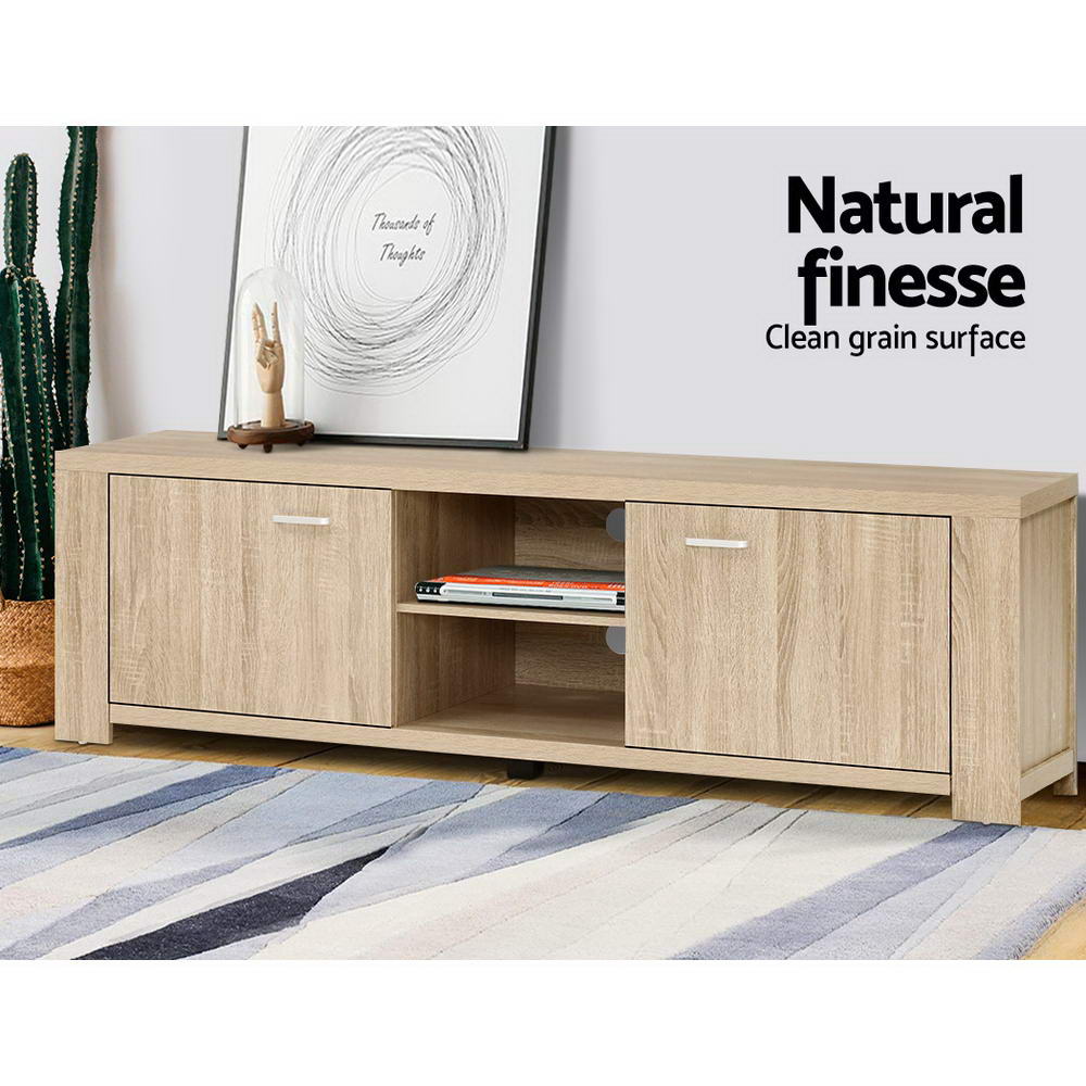 Artiss TV Cabinet Entertainment Unit 160cm Pine Maxi - Furniture > Living Room > TV Units