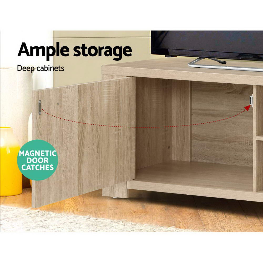 Artiss TV Cabinet Entertainment Unit 160cm Pine Maxi - Furniture > Living Room > TV Units
