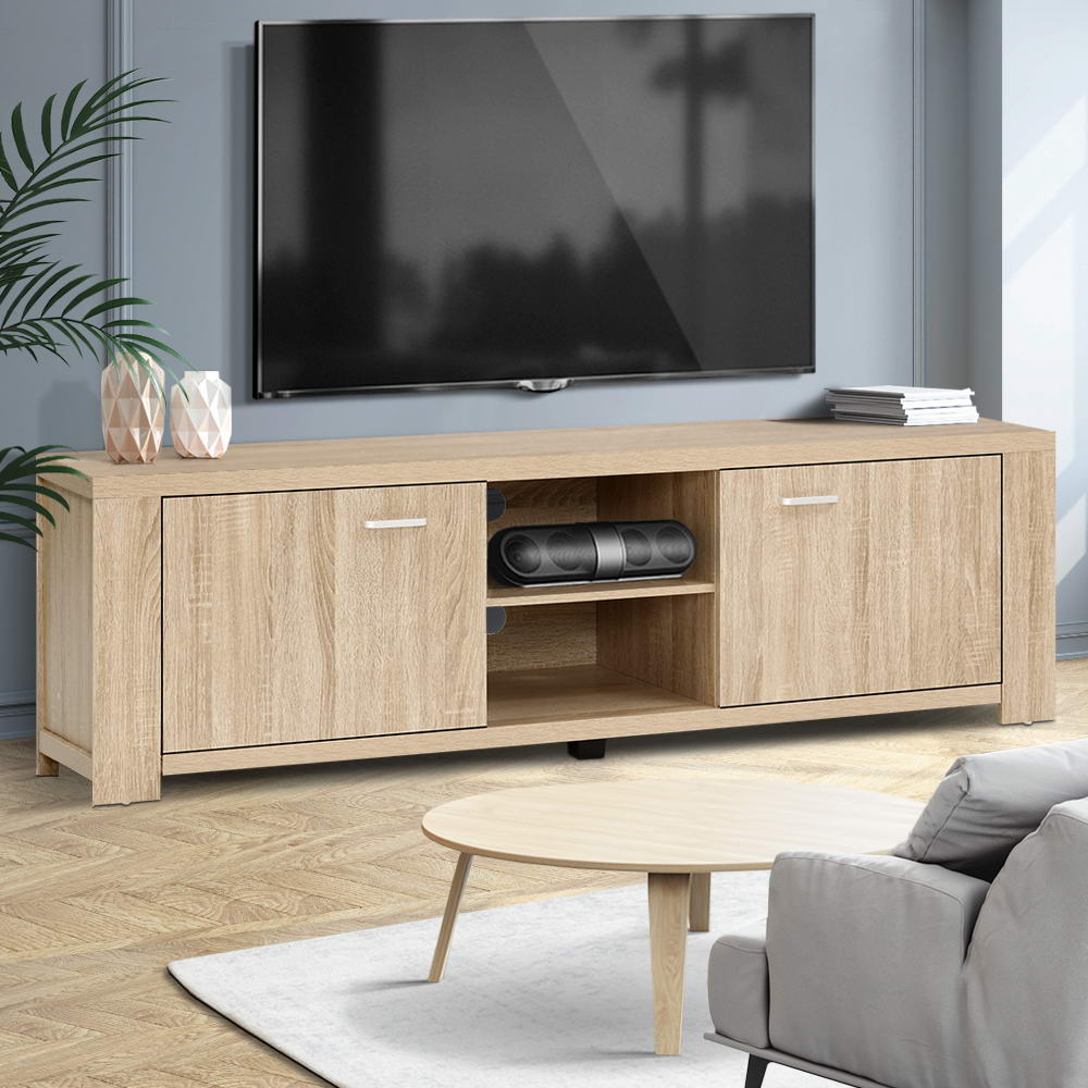 Artiss TV Cabinet Entertainment Unit 160cm Pine Maxi - Furniture > Living Room > TV Units