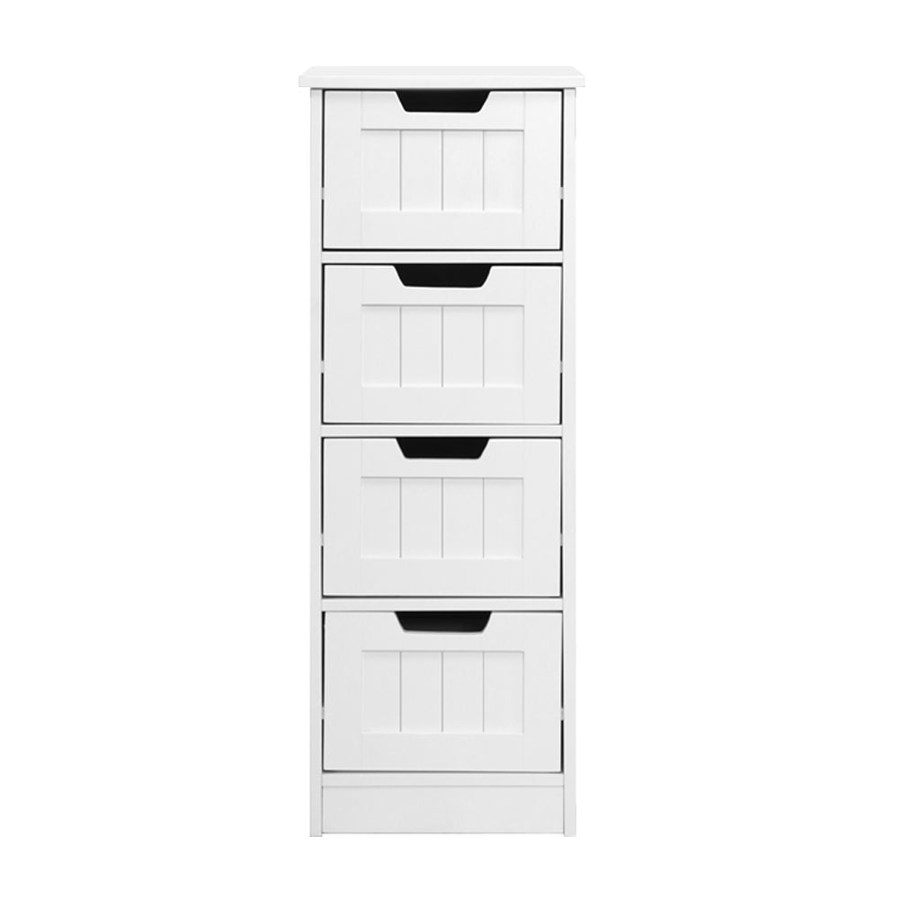 Artiss 4 Chest of Drawers - LEESA White - Furniture > Living Room