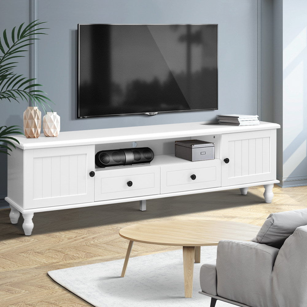 Artiss TV Cabinet Entertainment Unit 160cm White Kubi - Furniture > Living Room > TV Units