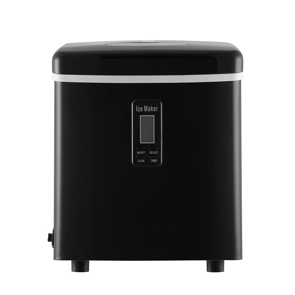 DEVANTI 3.2L Portable Ice Cube Maker Machine Benchtop Counter Black Appliances > Kitchen Appliances