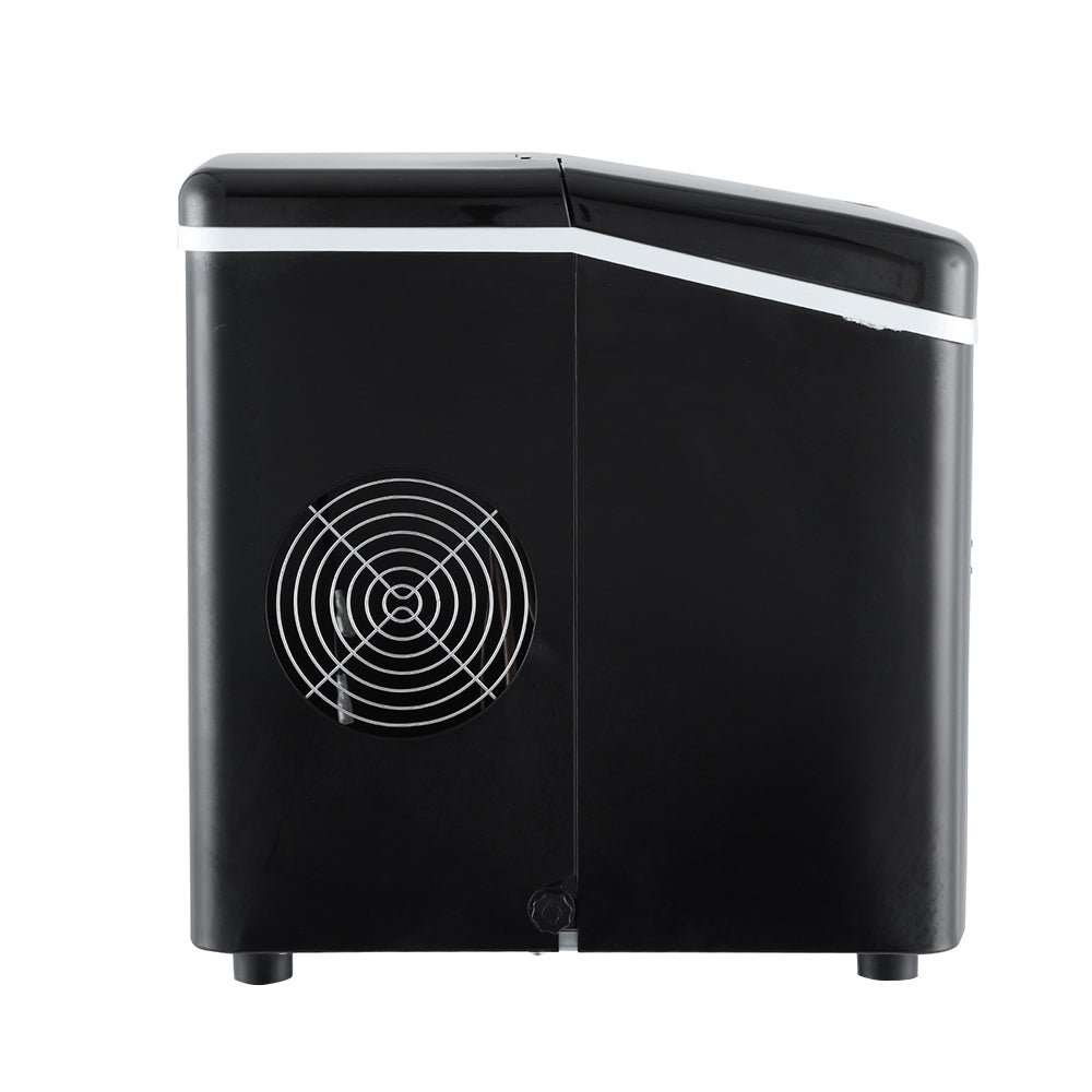 DEVANTI 3.2L Portable Ice Cube Maker Machine Benchtop Counter Black Appliances > Kitchen Appliances