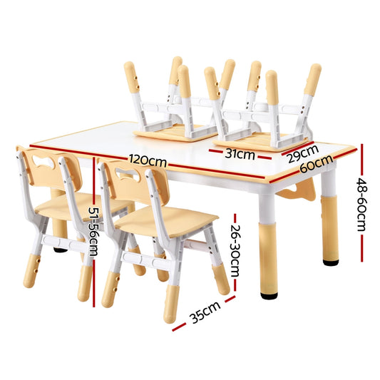 1 Keezi Kids Table and 4 Chairs Set Graffiti Baby & Kids > Kid’s Furniture > Kid’s Tables Chairs & Seats
