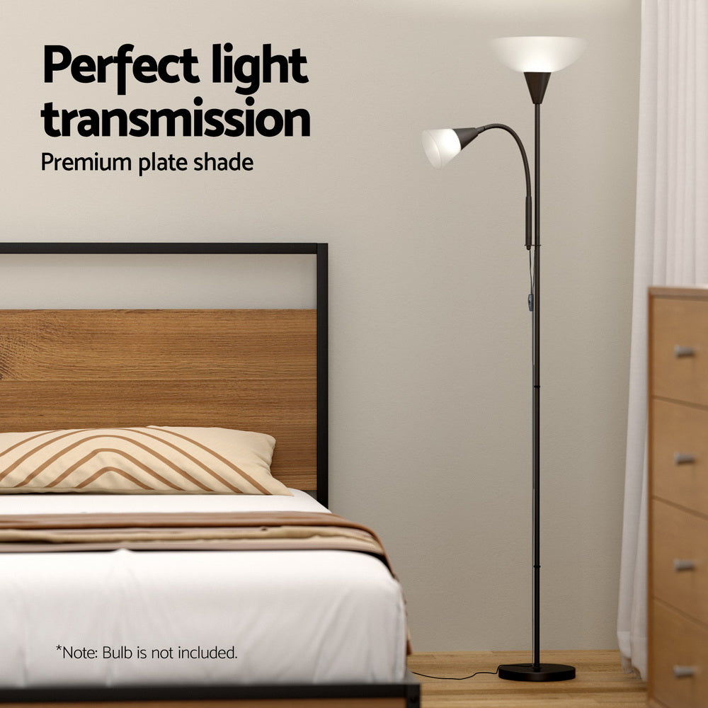 Artiss Floor Lamp Mother and Child Modern Home Living Room Office Reading Black Home & Garden > Lighting > Floor Lamps