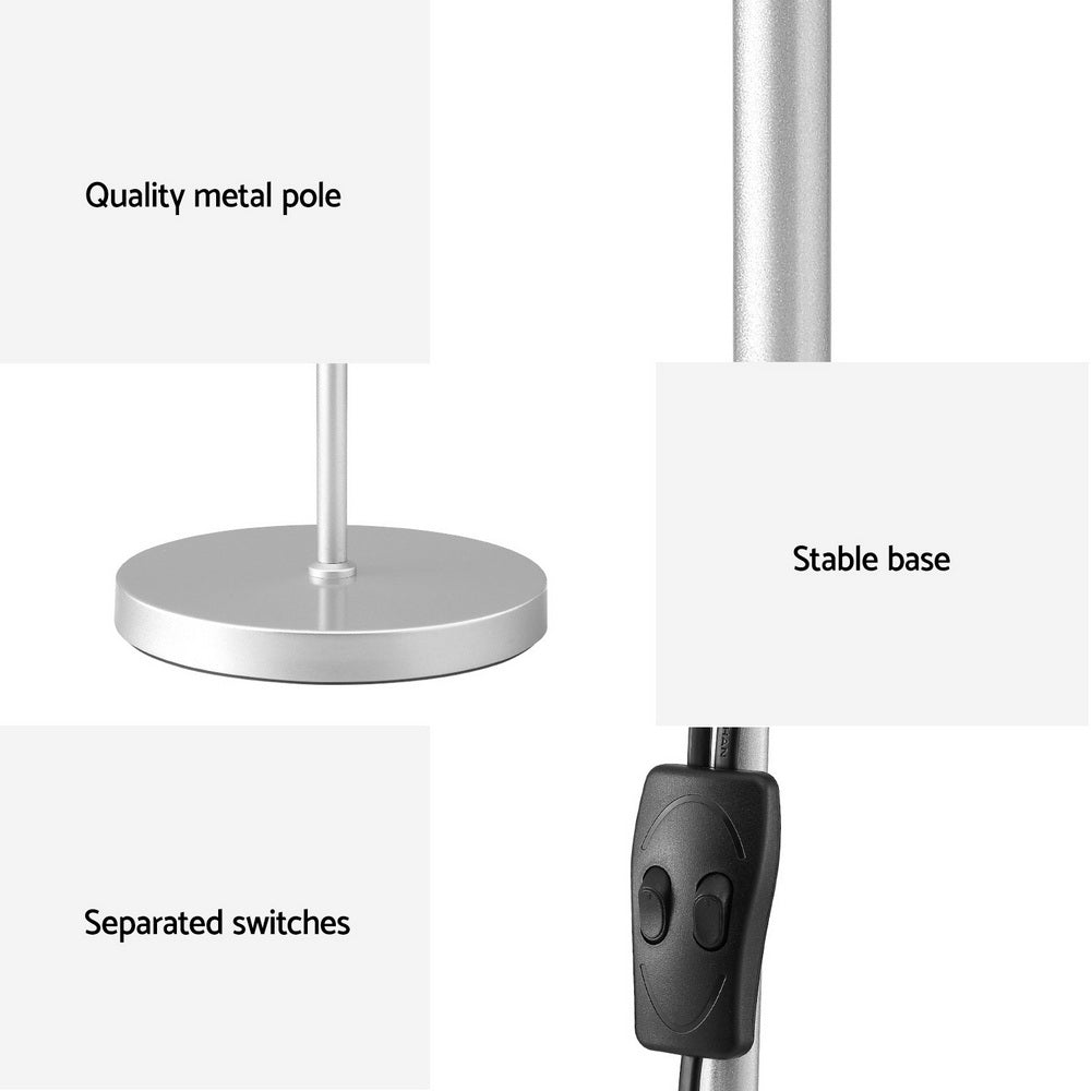 Artiss Floor Lamp Mother and Child Modern Home Living Room Office Reading Silver Home & Garden > Lighting > Floor Lamps