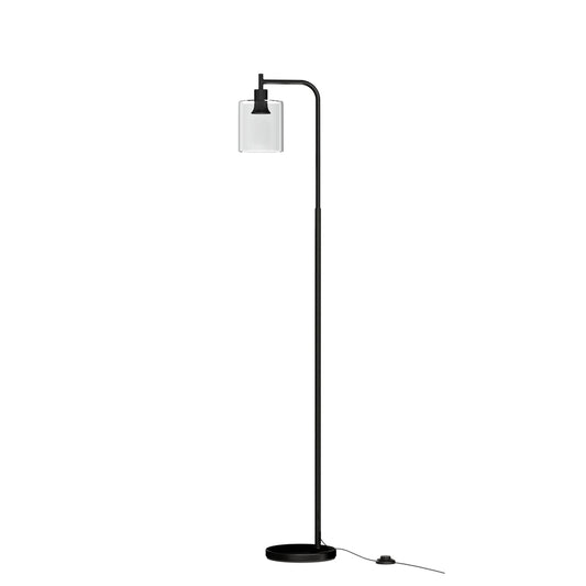 Artiss Floor Lamp Light Stand Modern Home Living Room Office Reading Glass Shade Black Home & Garden > Lighting > Floor