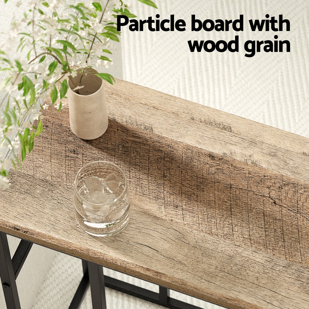 Artiss Coffee Table Side Table Walnut Anika Furniture > Living Room