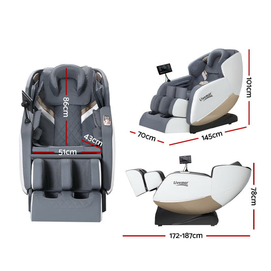 Livemor Massage Chair Electric Recliner Home Massager Beryl Furniture > Bar Stools & Chairs > Massage Chairs