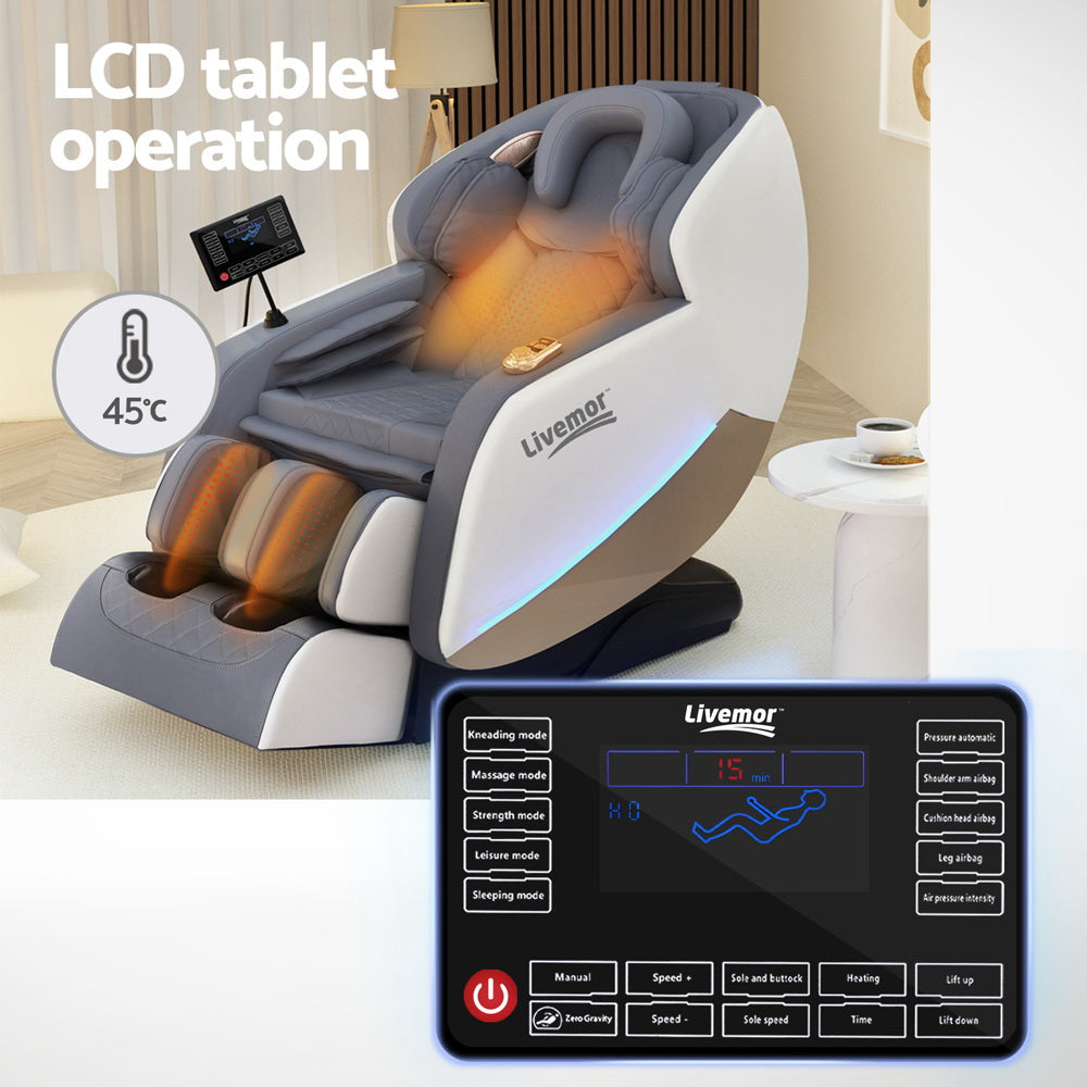 Livemor Massage Chair Electric Recliner Home Massager Beryl - Furniture > Bar Stools & Chairs > Massage Chairs