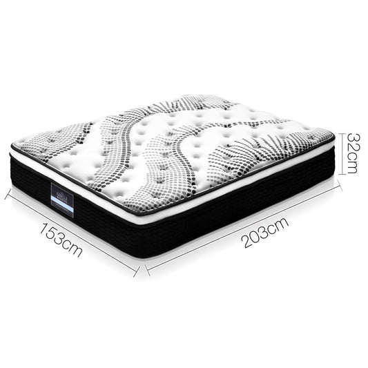 Giselle Bedding 32cm Mattress Euro Top Queen Furniture > Mattresses > Queen Mattress