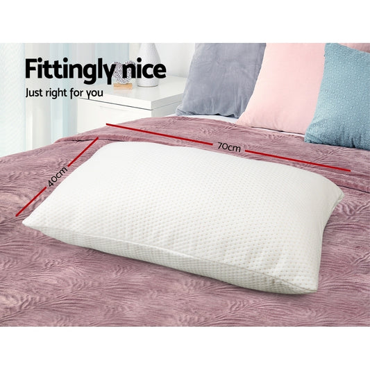 Giselle Bedding Memory Foam Pillow 13cm Thick Twin Pack Home & Garden > Bedding > Pillows