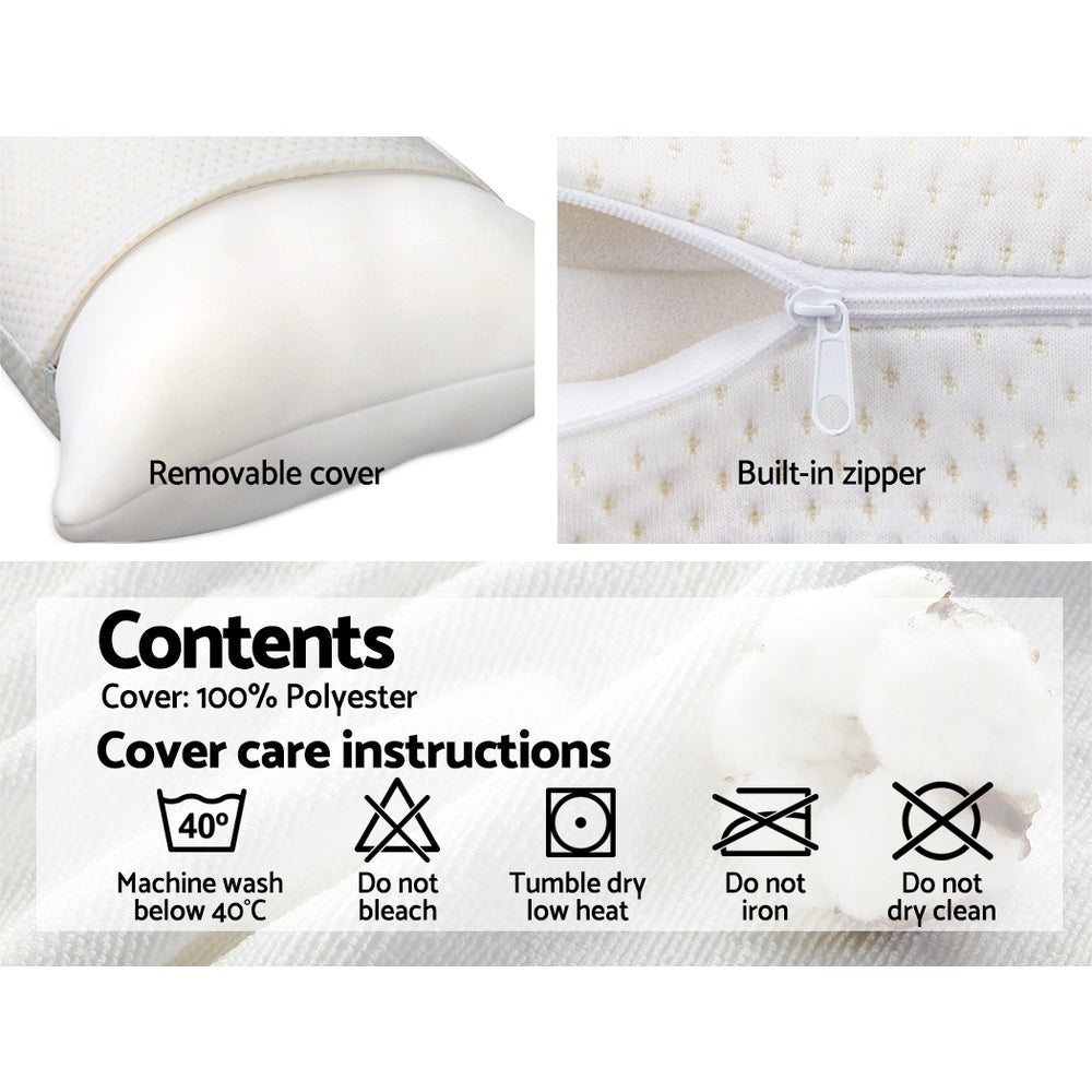 Giselle Bedding Memory Foam Pillow 13cm Thick Twin Pack - Home & Garden > Bedding > Pillows