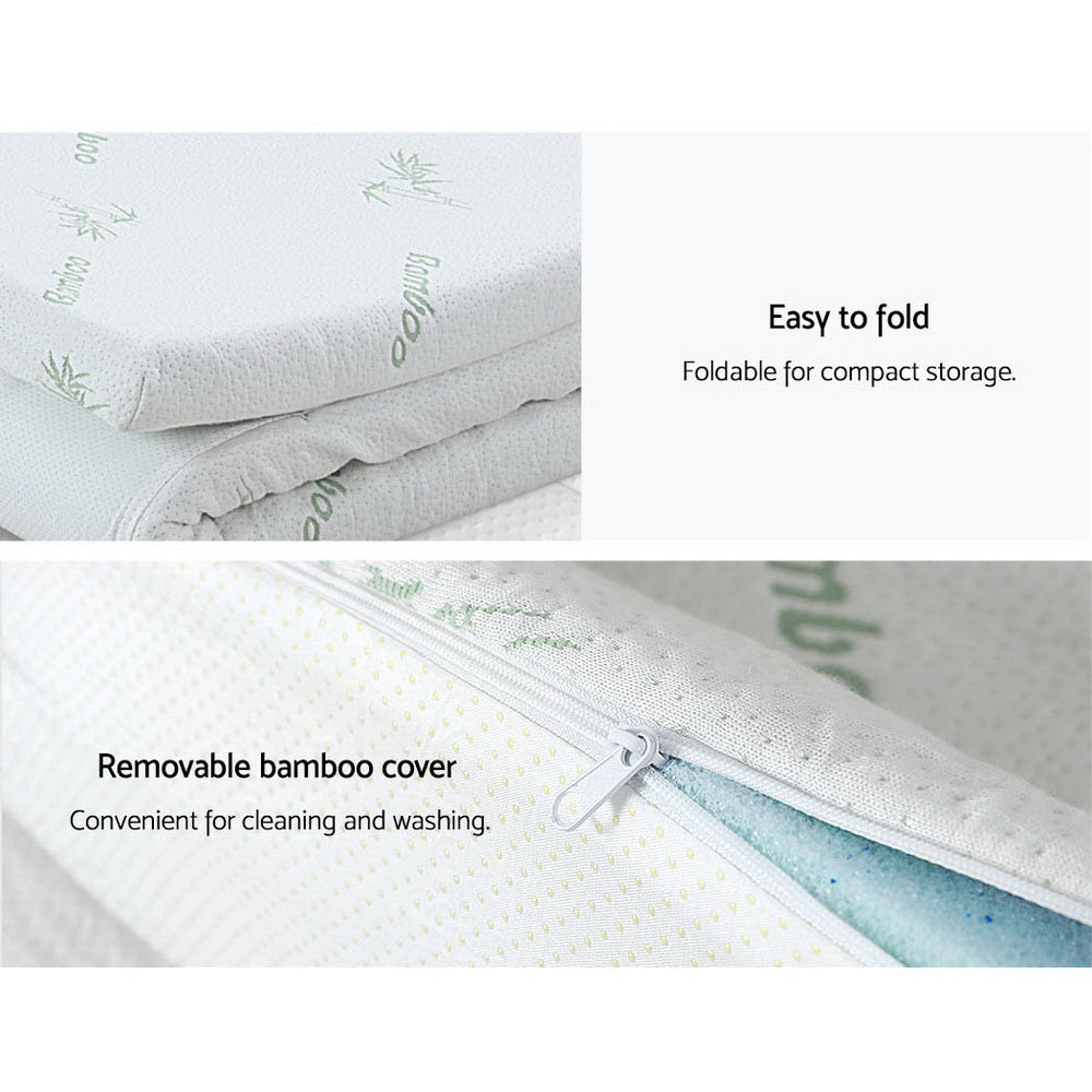 Giselle Bedding Memory Foam Mattress Topper 11 Zone 8cm Double Home & Garden > Bedding