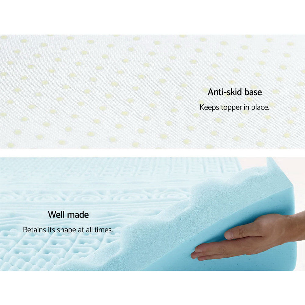 Giselle Bedding Memory Foam Mattress Topper 11 Zone 8cm Double Home & Garden > Bedding
