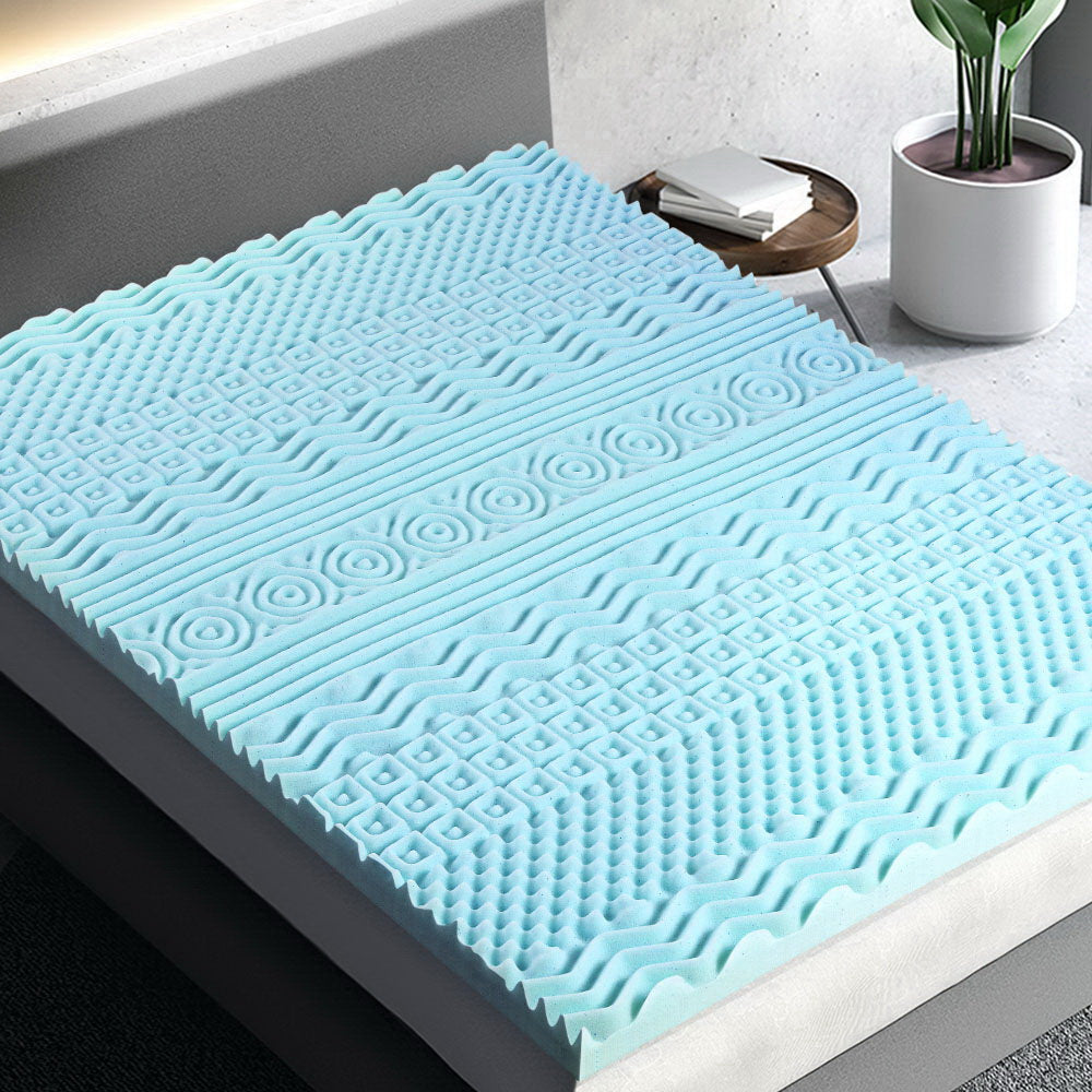 Giselle Bedding Memory Foam Mattress Topper 11 Zone 8cm Double Home & Garden > Bedding