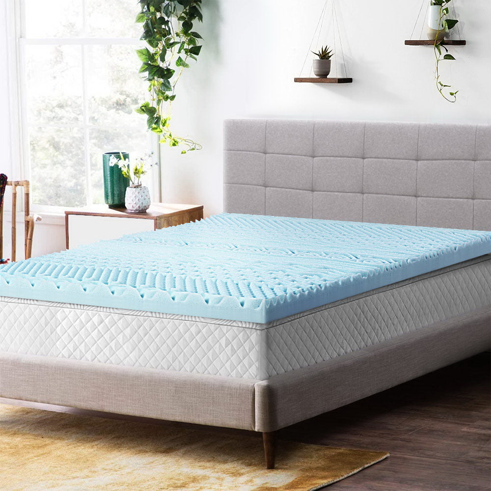 Giselle Bedding Memory Foam Mattress Topper 11 Zone 8cm Single Home & Garden > Bedding
