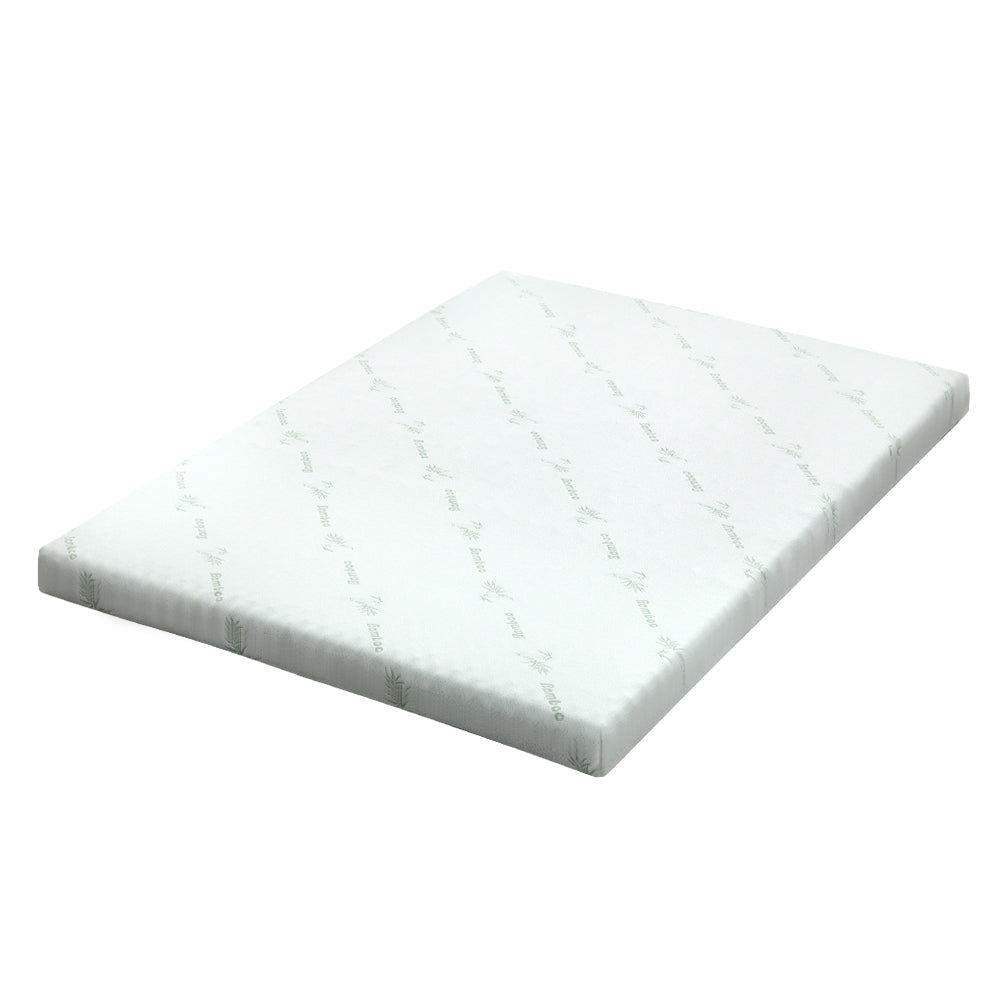 Giselle Bedding Memory Foam Mattress Topper Cool Gel Bed Mat Bamboo 10cm Double Furniture > Mattresses