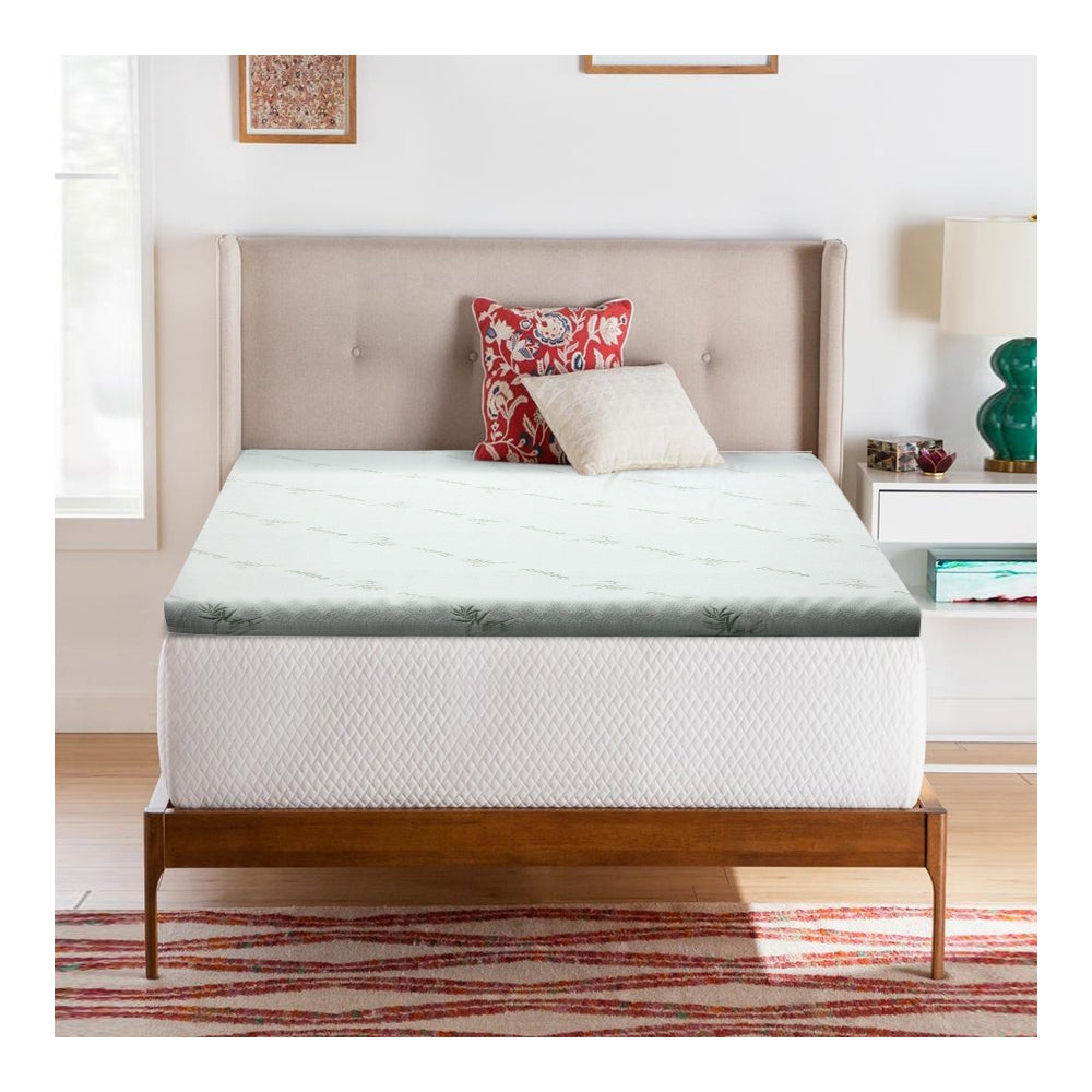 Giselle Bedding Memory Foam Mattress Topper Cool Gel 8cm Single Furniture > Mattresses